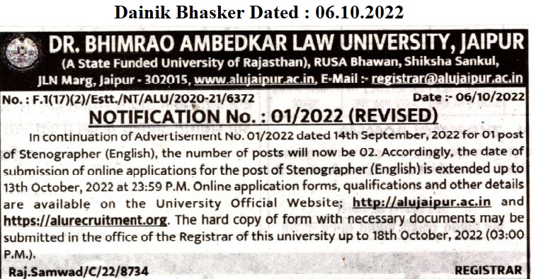 Dr. Bhimrao Ambedkar Law University